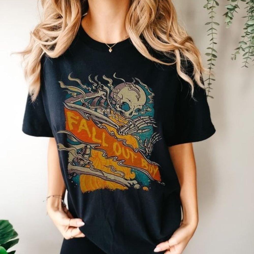 Save Rock And Roll T-Shirt So Much For Stardust Tour Shirt Fall Out Boy Shirt
